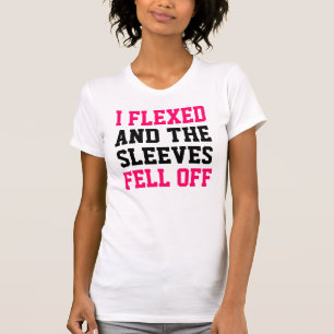 I Flexed and the Sleeves Fell Off Pink/Blk Tank