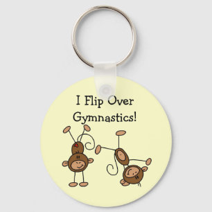 I Flip Over Gymnastics Key Ring