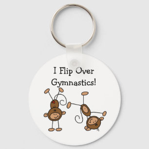 I Flip Over Gymnastics Key Ring