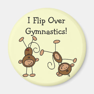 I Flip Over Gymnastics Tshirts and Gifts Magnet