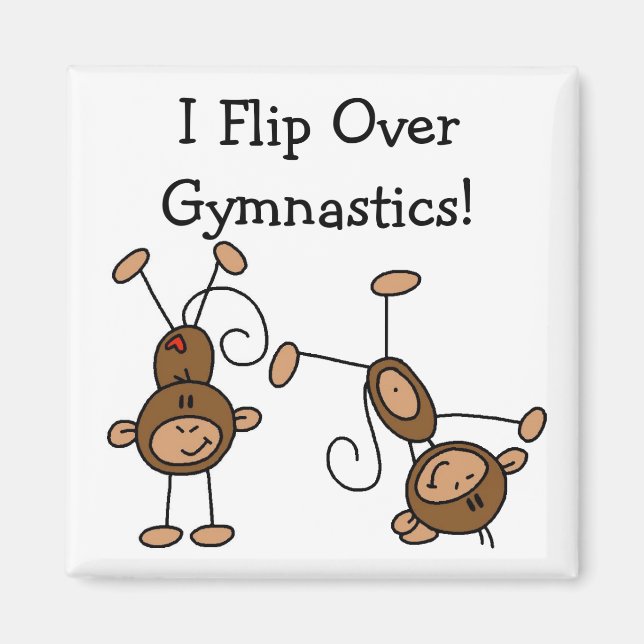 I Flip Over Gymnastics Tshirts and Gifts Magnet (Front)