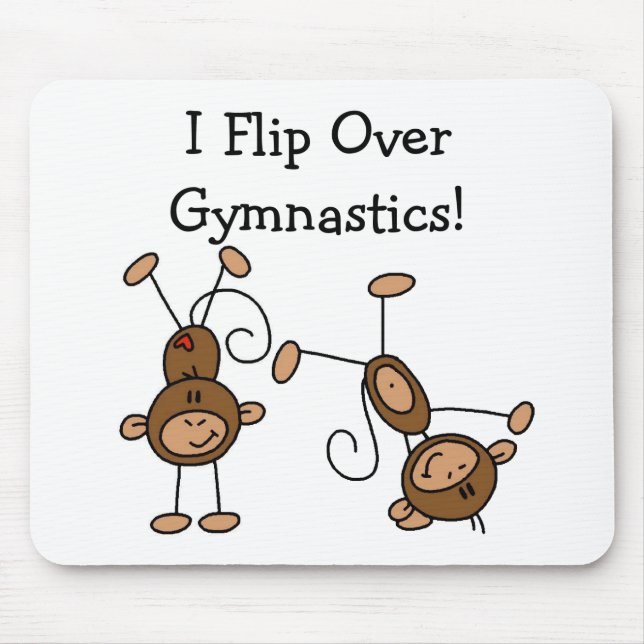 I Flip Over Gymnastics Tshirts and Gifts Mouse Pad (Front)