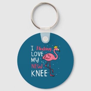 I flocking love my new knee replacement surgery fl key ring
