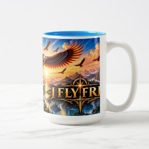 I Fly Free Epic Fantasy Eagle Mug