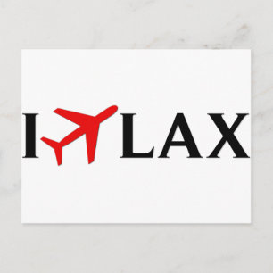 I Fly LAX - Los Angeles International Airport Postcard
