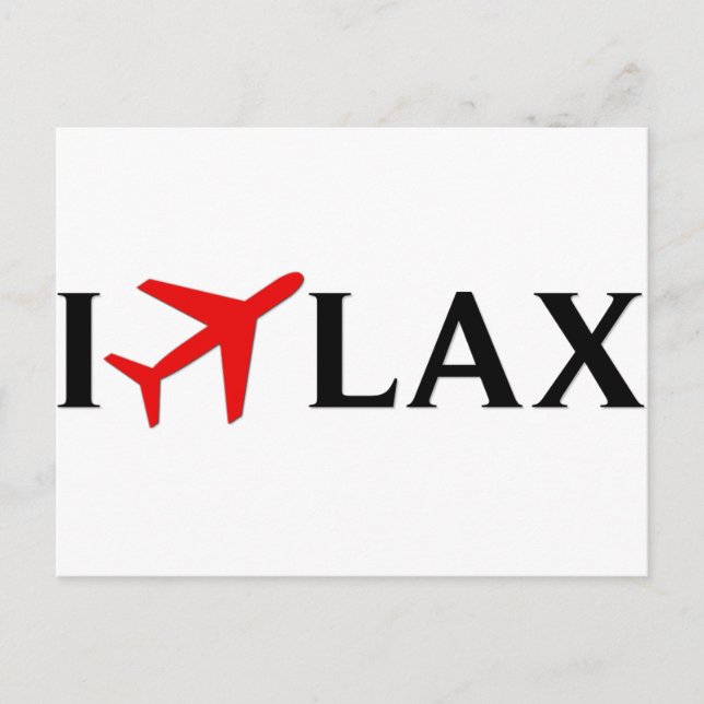 I Fly LAX - Los Angeles International Airport Postcard (Front)