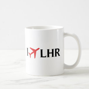 I Fly LHR - London Heathrow Airport, London, UK Coffee Mug