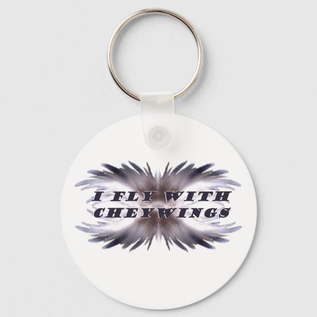I fly with CHEYWINGS Key Ring (Front)