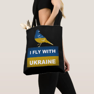 I Fly With Ukraine, National Nightingale Bird Tote Bag
