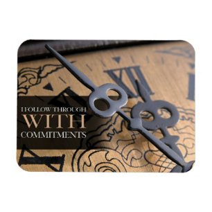 "I follow through" Motivation Affirmation Flexible Magnet