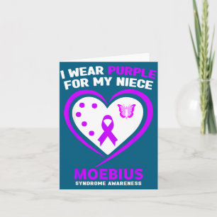 I For Purple Niece Moebius Syndrome Awareness Card