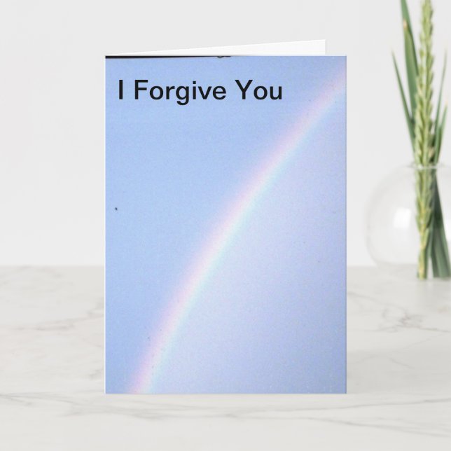 I Forgive You Poem Card (Front)