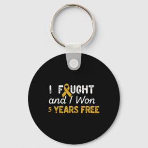 I Fought And I Won 5 Years Free Childhood Cancer A Key Ring