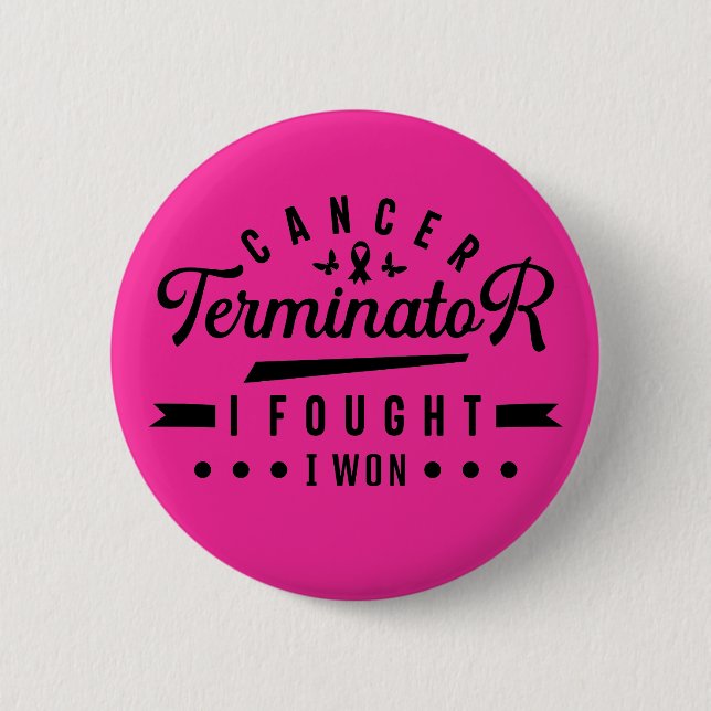 I Fought and I Won T-Shirt 6 Cm Round Badge (Front)