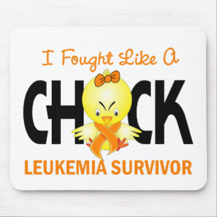 I Fought Like A Chick Leukaemia Survivor Mouse Pad