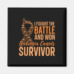 I Fought The Battle And Won Leukaemia Cancer Survi Magnet