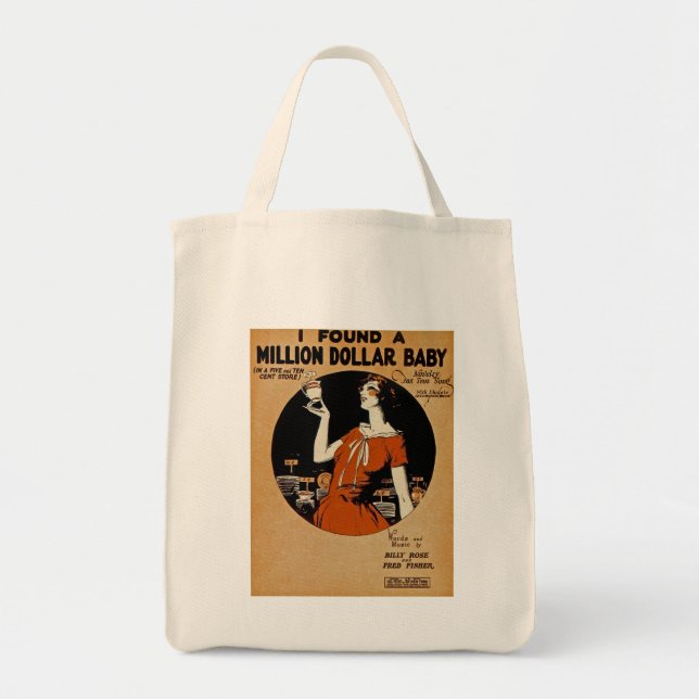 I Found A  Million Dollar Baby Tote Bag (Front)