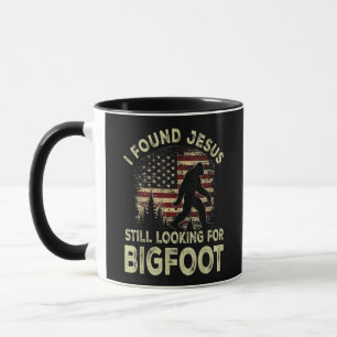 I Found Jesus Still Looking Bigfoot Funny Summer C Mug