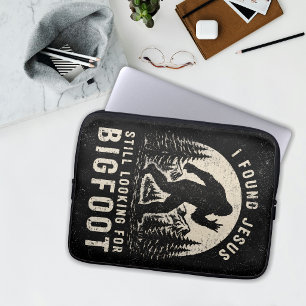 I Found Jesus Still Looking for Bigfoot Sasquatch Laptop Sleeve