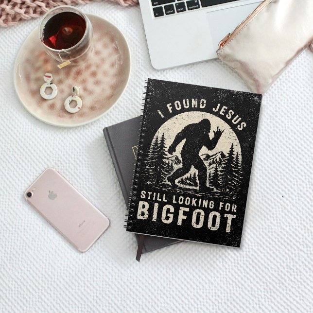 I Found Jesus Still Looking for Bigfoot Sasquatch Notebook (Creator Uploaded)