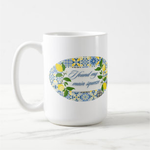 I Found My Main Squeeze Lemon Coastal Wedding Coffee Mug