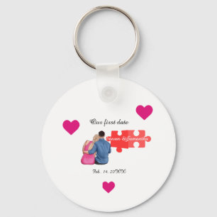  I Found My Missing Piece Couple first valentines  Key Ring