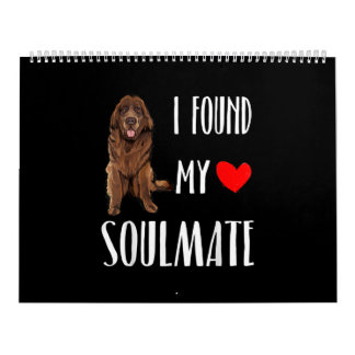 I found my soulmate | newfie dog best friend gift calendar