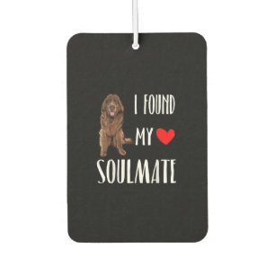 I found my soulmate newfie dog best friend gift car air freshener