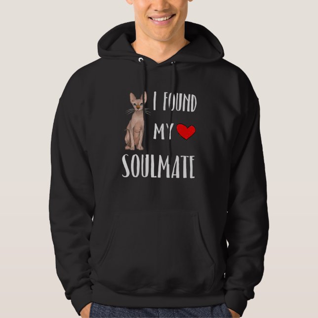I Found My Soulmate Sphynx Cat  Best Friend Hoodie (Front)