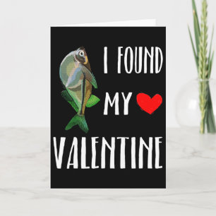 I Found My Valentine Day Hatchetfish Fish Lover Card