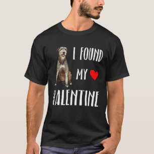 I Found My Valentine Day Irish Wolfhound Dog T-Shirt