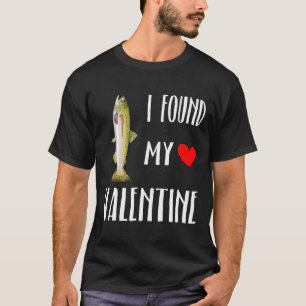 I Found My Valentine Day Pink Salmon Fish Lover T-Shirt