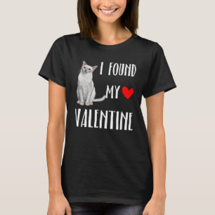 I Found My Valentine Day Tonkinese Cat T-Shirt