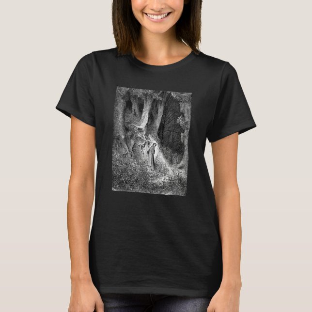 I Found Myself Within a Forest Dark by Gustave Dor T-Shirt (Front)