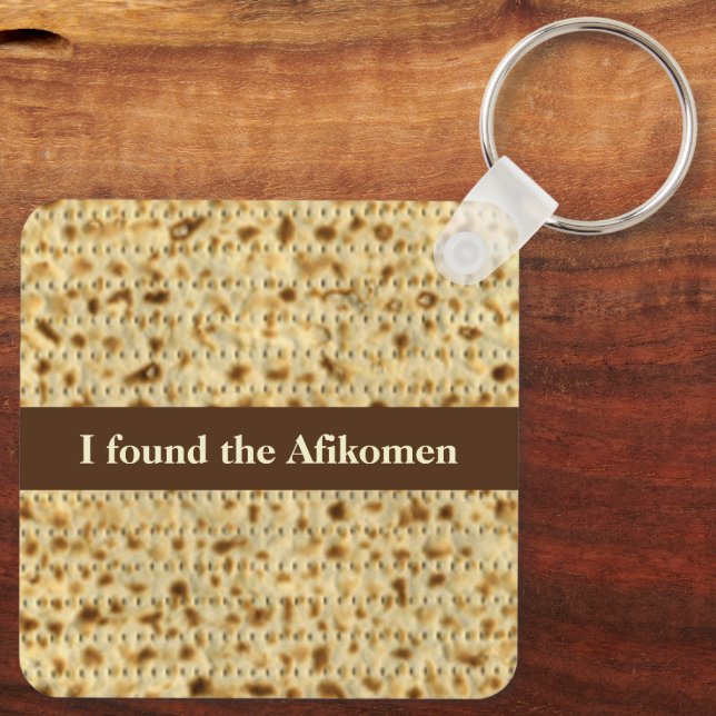 I found the Afikomen matzo Passover  Key Ring (Back)