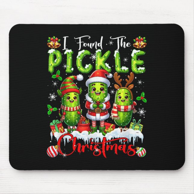 I Found The Ckle Christmas Santa Reindeer Elf Ckle Mouse Pad (Front)