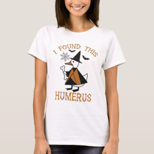 I Found This Humerus Duck Funny Halloween Witch Bo T-Shirt