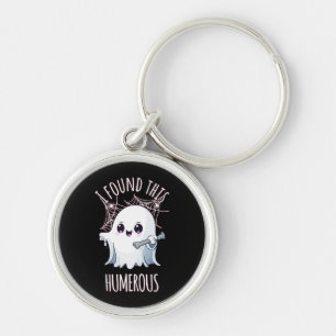 I Found This Humerus Funny Halloween Ghost Key Ring