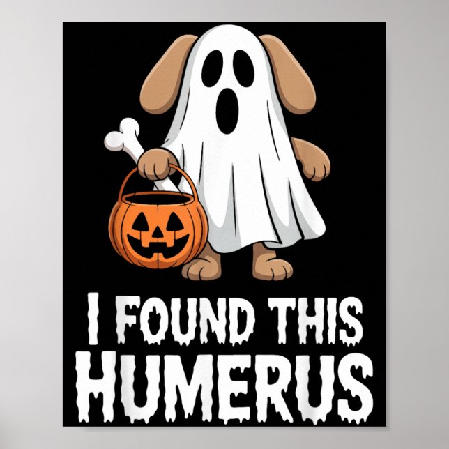 I Found This Humerus Halloween Costume Poster (Front)