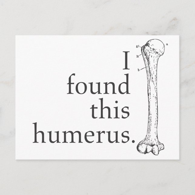 I Found This Humerus Postcard (Front)