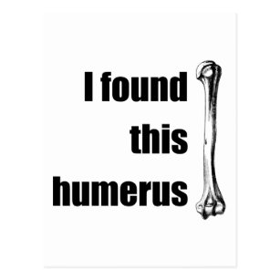 I Found This Humerus Postcard