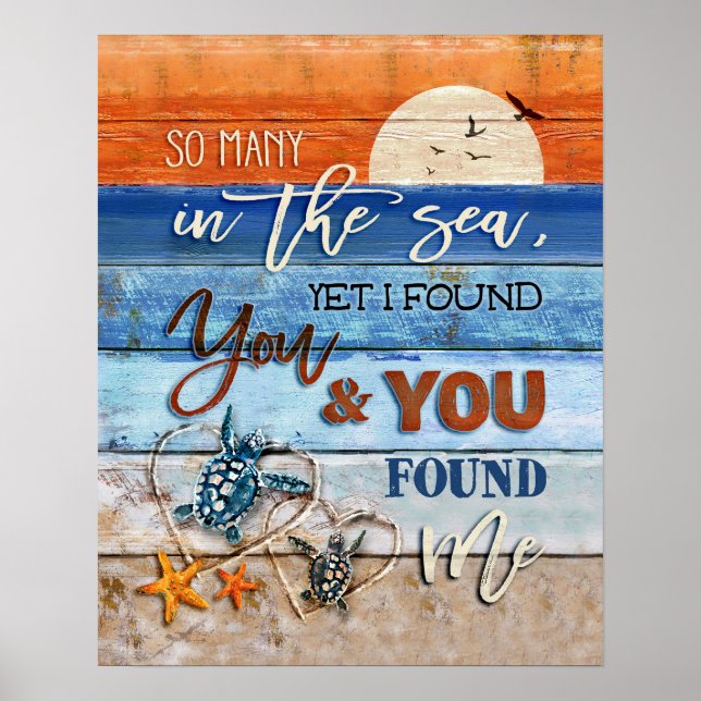 I found you and you found me Turtles Poster (Front)