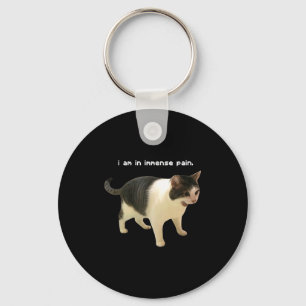 I Funny Am Immense Pain Cat Meme Key Ring