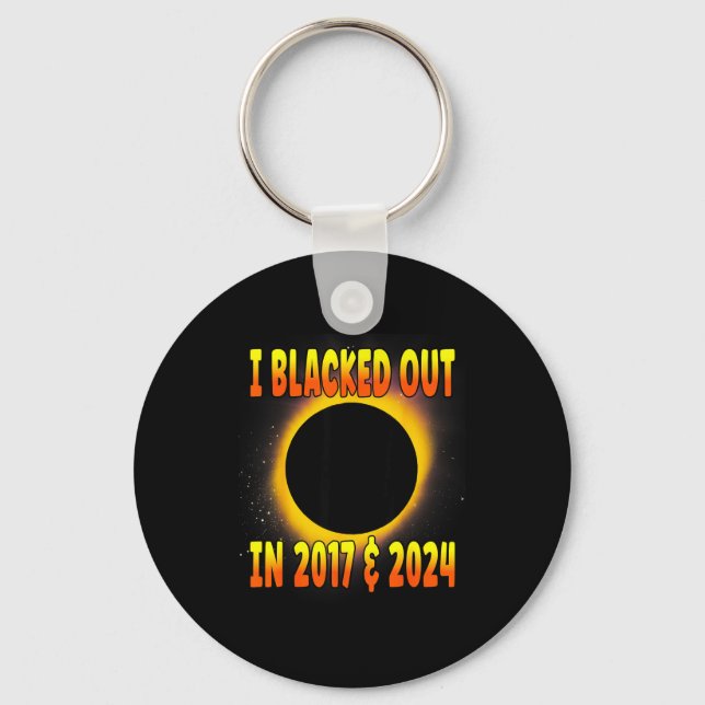 I Funny Blacked Out 2017 Total Solar Key Ring (Front)