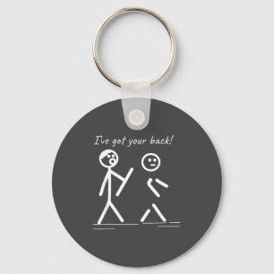 I Funny Got Back Stick Friendship Sarcasm Key Ring