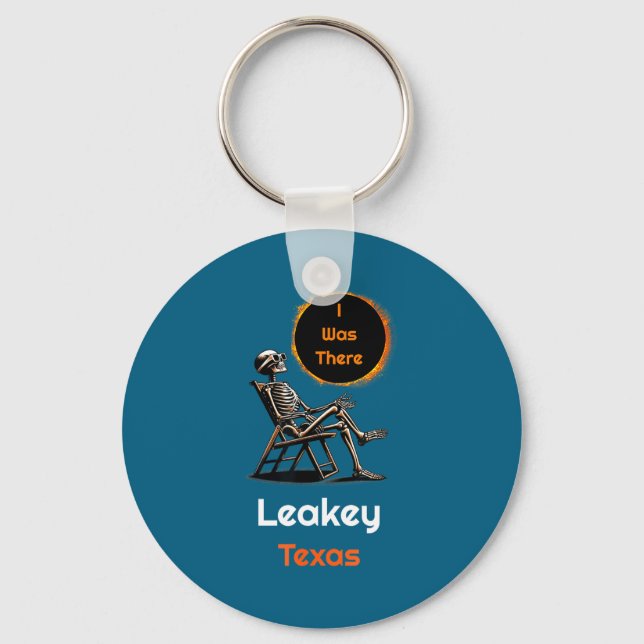 I Funny Solar Eclipse Leakey Texas There Key Ring (Front)