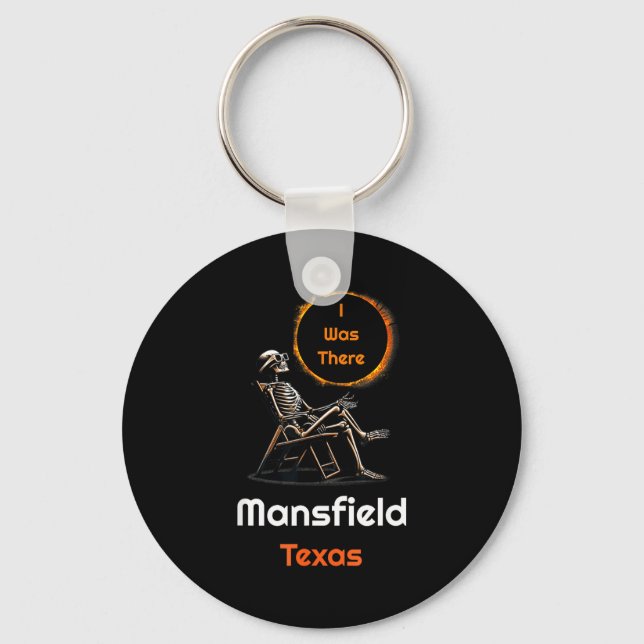I Funny Solar Eclipse Mansfield Texas There Key Ring (Front)