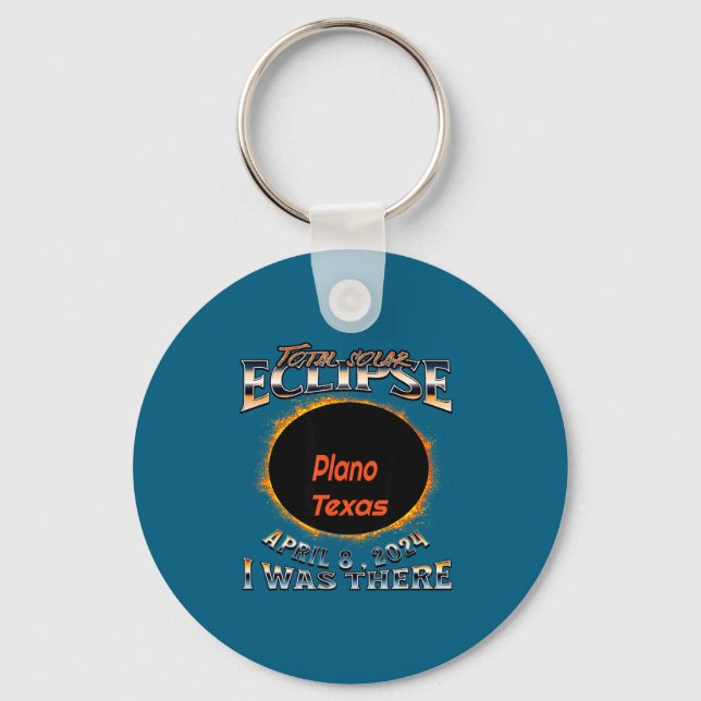 I Funny Solar Eclipse Plano Texas There Key Ring (Front)