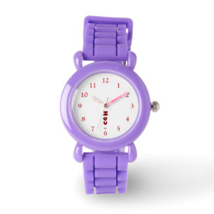 I Fuzzy U Kid's Red Glitter Strap Watch