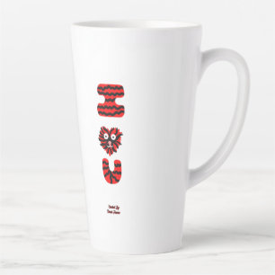 I Fuzzy U Large Latte Mug